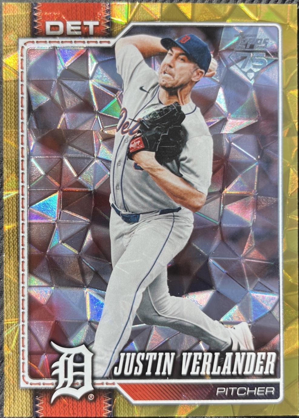 2026 Topps Series 2 Justin Verlander [Sandglitter Gold] #415 card