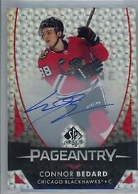 Connor Bedard #P-61 Hockey Cards 2023 SP Authentic Pageantry Autograph