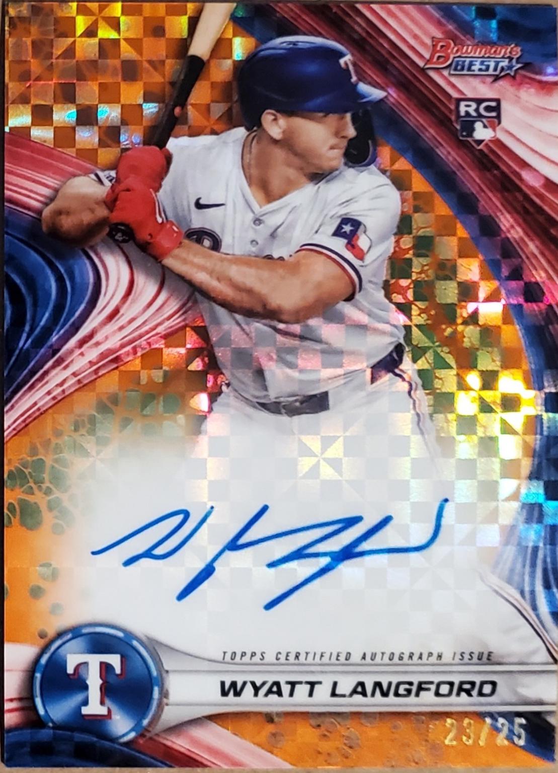 Wyatt Langford [Orange X-Fractor] #B24-WL