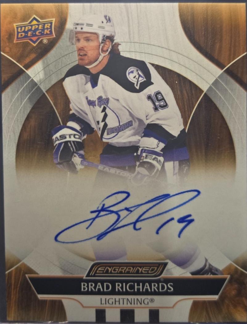 Brad Richards #CA-BQ 2024 Upper Deck Engrained Icons Autograph Hockey