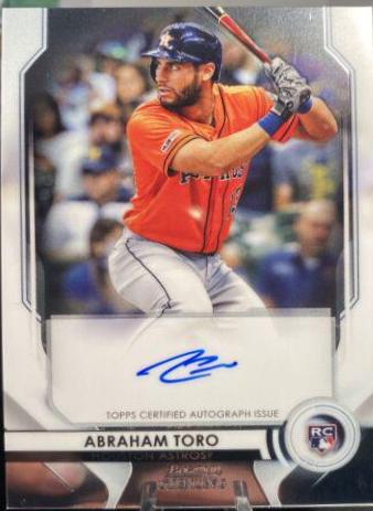 Abraham Toro #AT Baseball Cards 2020 Bowman Sterling Rookie Autographs