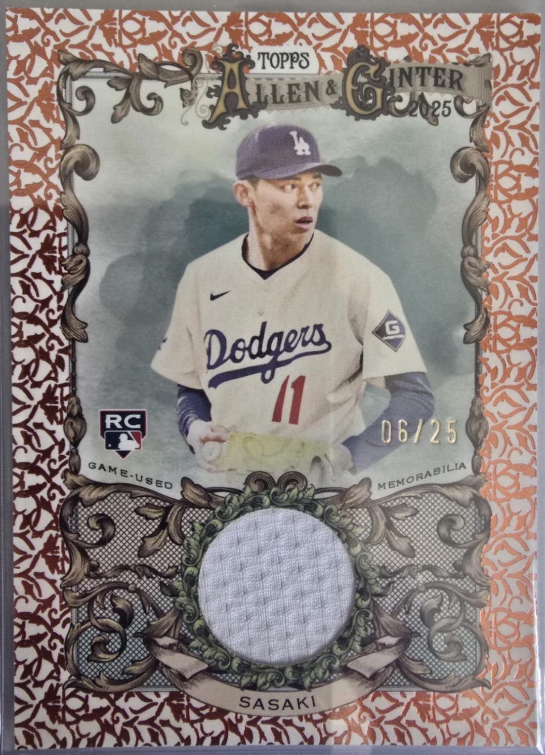 Roki Sasaki [Orange Foil] #AGR-RSA Prices | 2025 Topps Allen and
