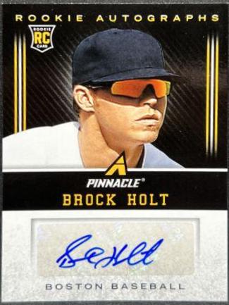 Brock Holt #BH Baseball Cards 2013 Panini Pinnacle Rookie Autograph