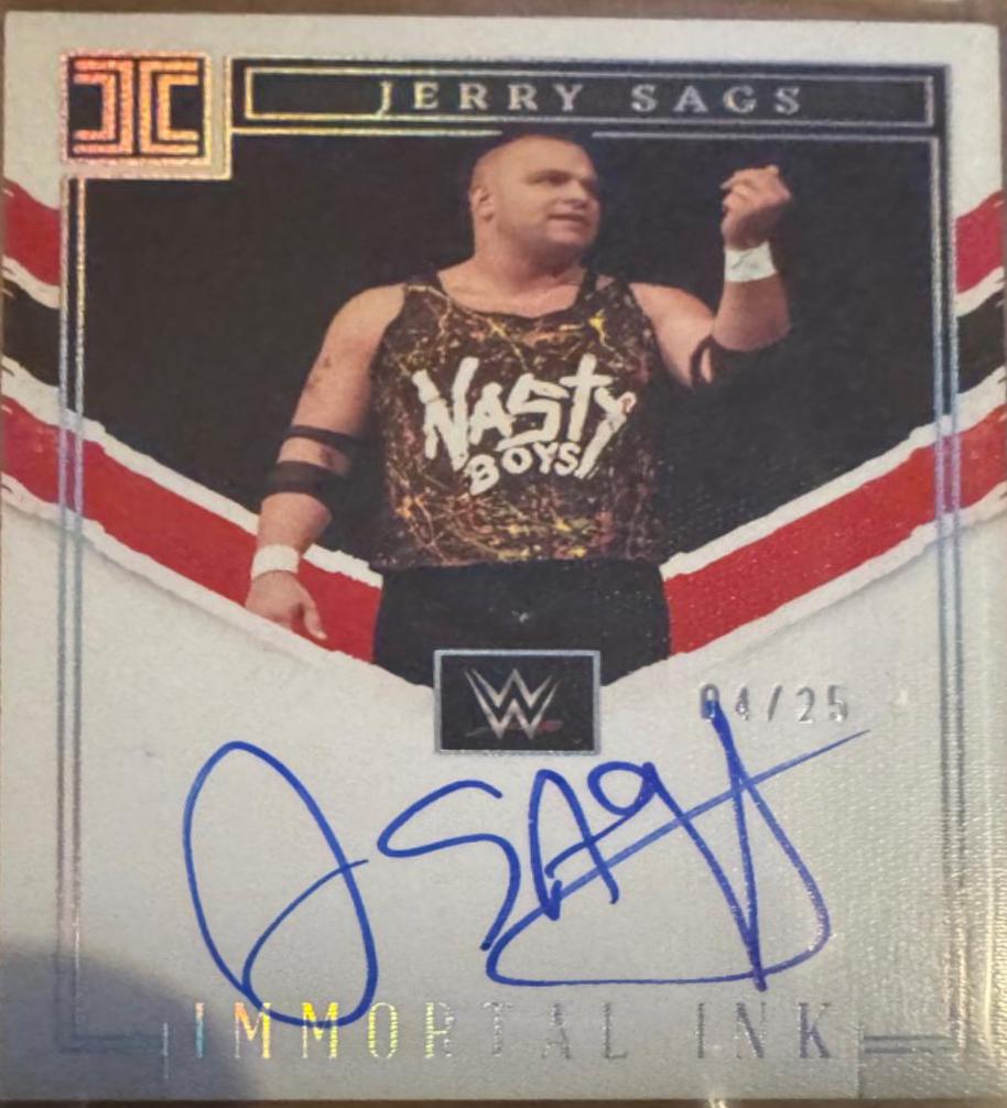 Jerry Sags #IM-JSG Wrestling Cards 2023 Panini Impeccable WWE Immortal Ink