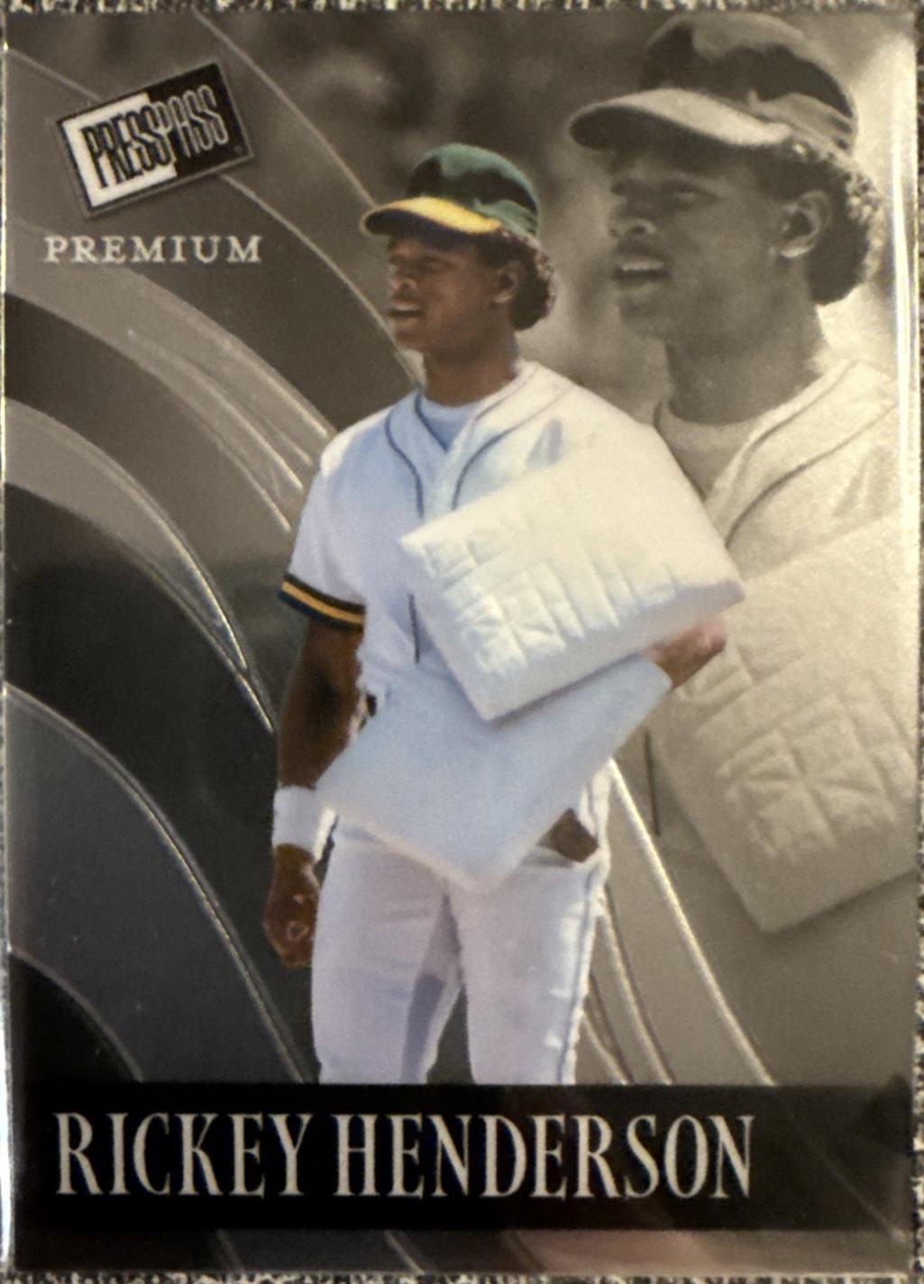 Rickey Henderson #RB-76 2024 Press Pass Premium Retro Base Baseball