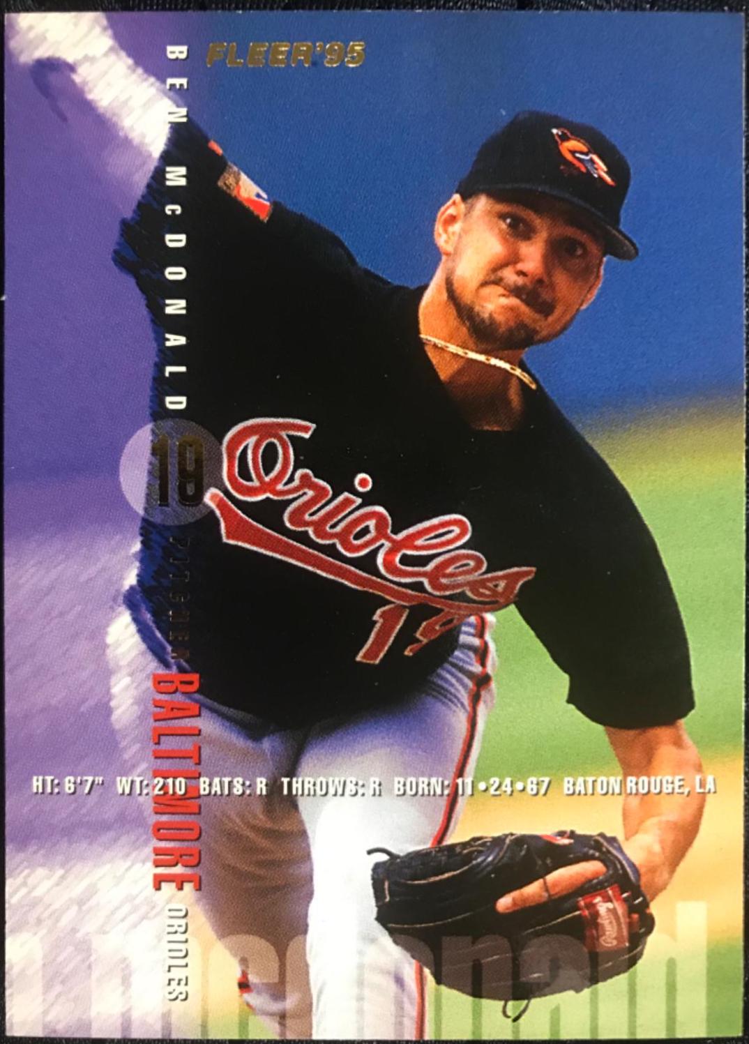 Ben McDonald #11 Baseball Cards 1995 Fleer