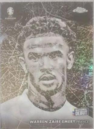 Warren Zaire-Emery #BN-1 Soccer Cards 2024 Topps Chrome UEFA Euro Berlin at Night