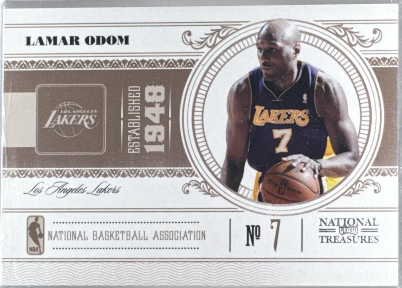 Lamar Odom #45 2010-11 Playoff National Treasures Basketball