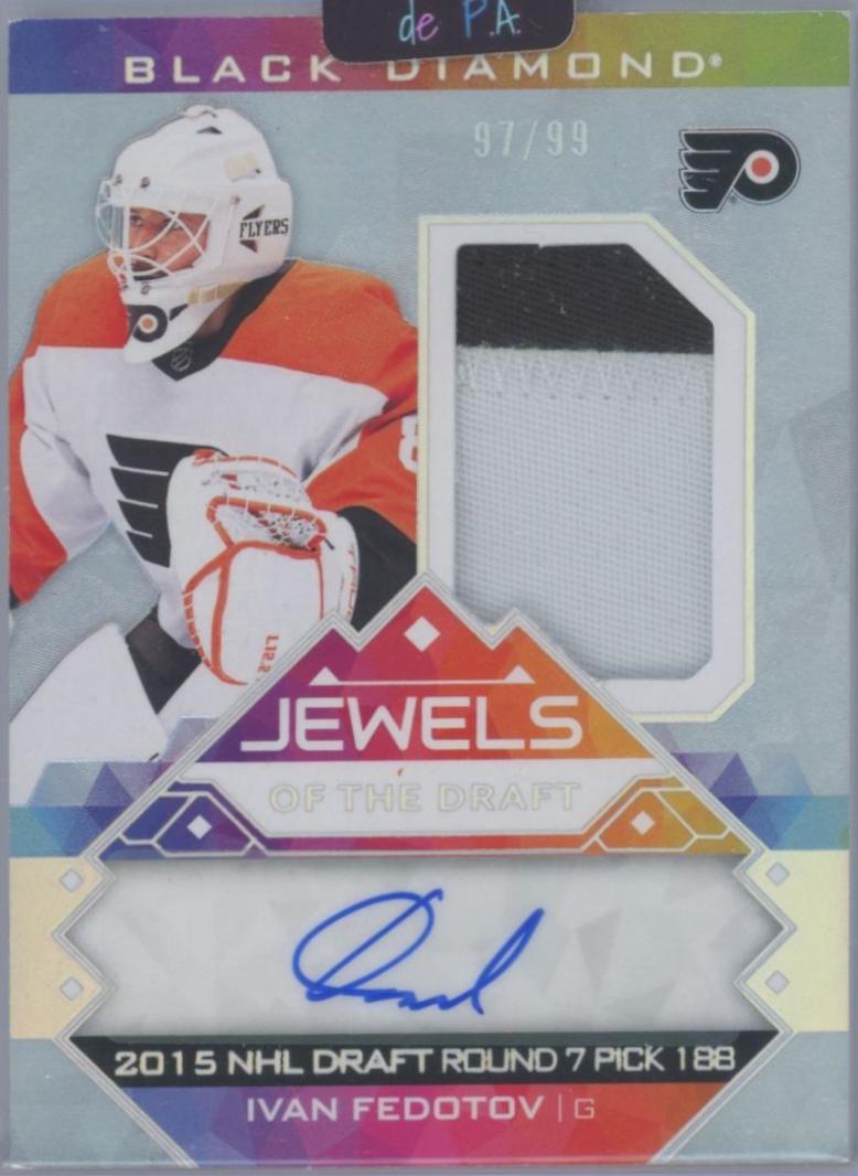 Ivan Fedotov #JD-IF Hockey Cards 2024 Upper Deck Black Diamond Jewels of the Draft Rookie