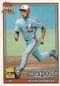 Delino DeShields #35 Baseball Cards 1991 Topps Cracker Jack Series 2
