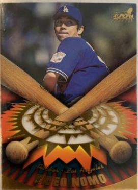 Hideo Nomo #9 Baseball Cards 1998 Pacific Aurora On Deck Laser Cuts