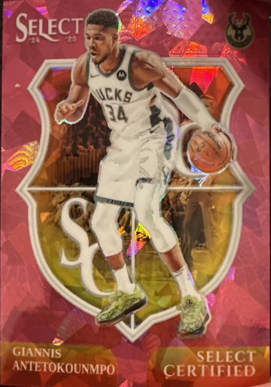 Giannis Antetokounmpo [Pink Cracked Ice Prizm] #1