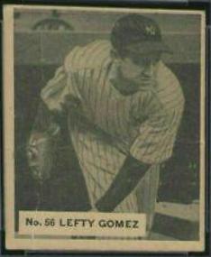 Lefty Gomez #56 Baseball Cards 1936 World Wide Gum