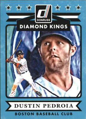 Dustin Pedroia #4 Baseball Cards 2015 Donruss