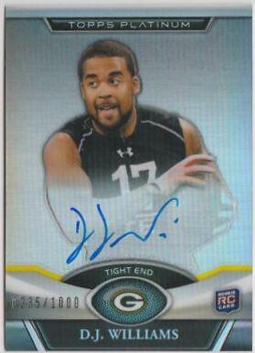 D.J. Williams #58 2011 Topps Platinum Football