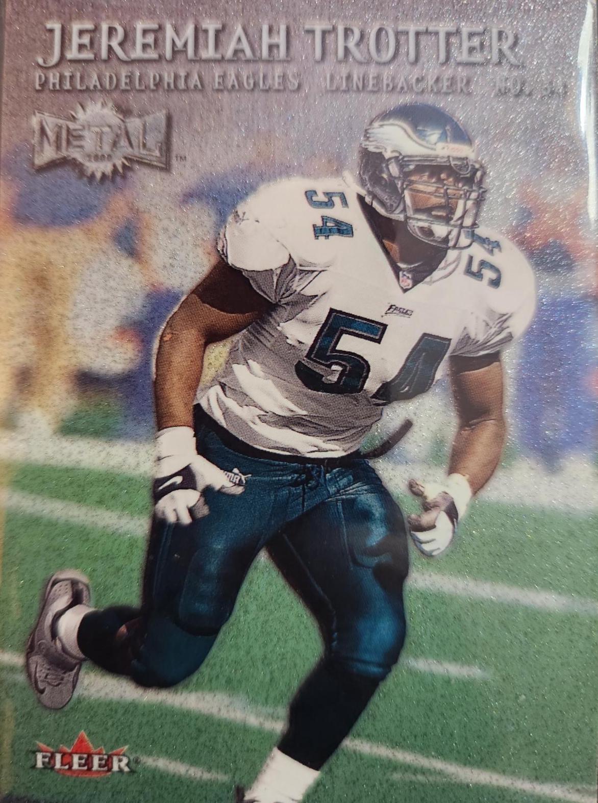 Jeremiah Trotter #44 Football Cards 2000 Metal
