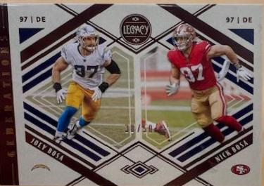 Joey Bosa / Nick Bosa #G-1 Football Cards 2021 Panini Legacy Generations