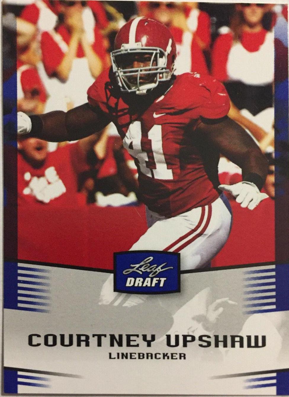 Courtney Upshaw #9 Football Cards 2012 Leaf Draft