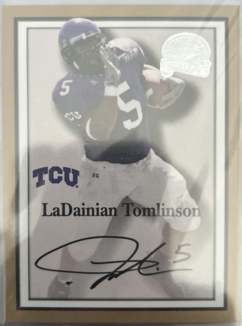 LaDainian Tomlinson #KD-27 2013 Fleer Retro Greats Of The Game Autograph Football
