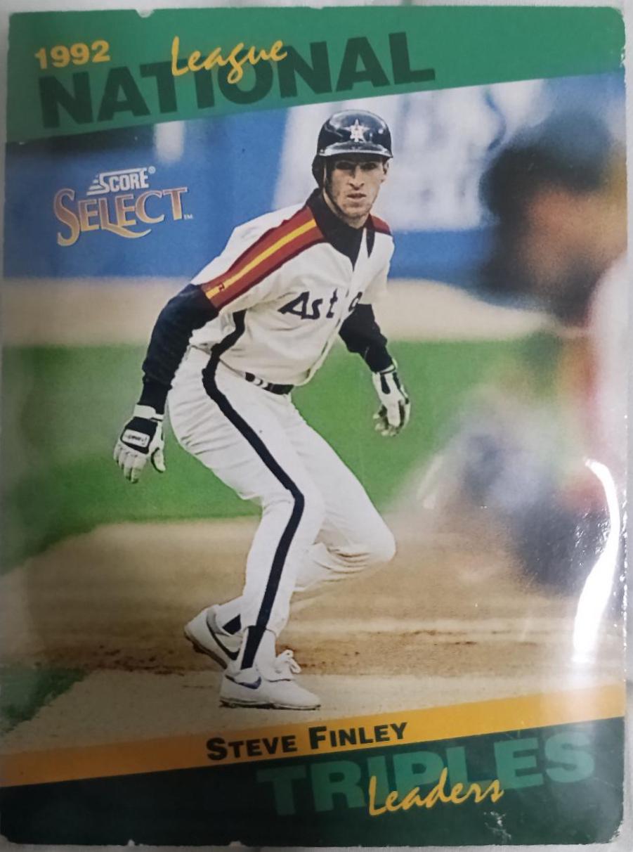 Steve Finley #23 Baseball Cards 1993 Score Select Stat Leaders