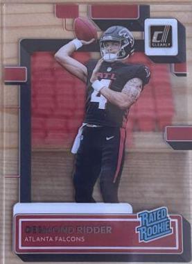 Desmond Ridder #52 Football Cards 2022 Panini Clearly Donruss