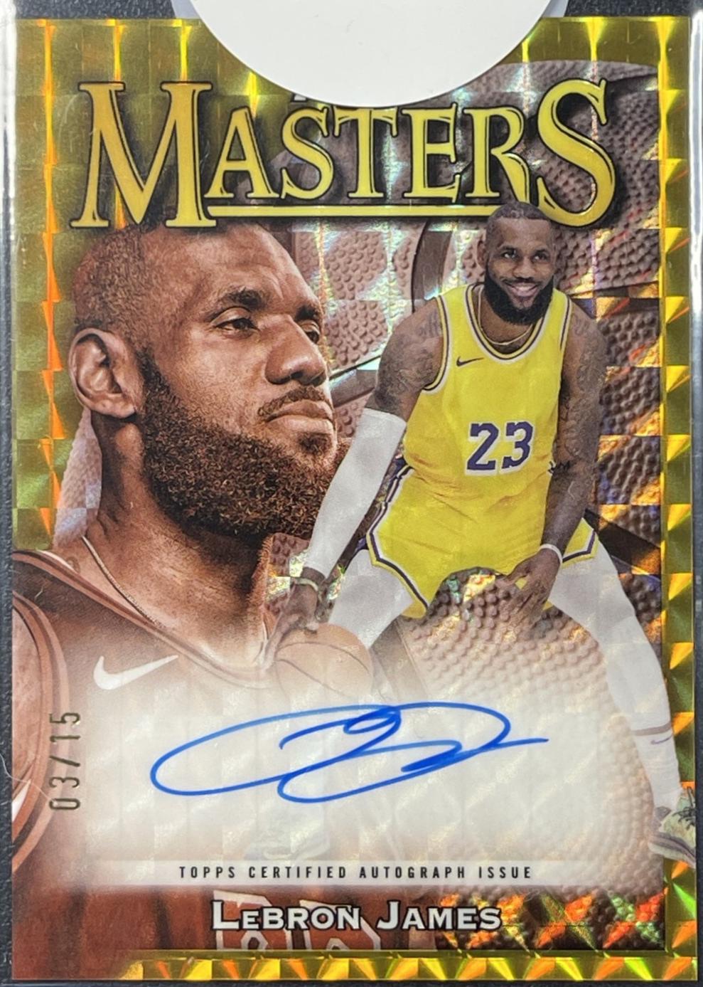Lebron James [Gold Geometric Refractor] #MA-LBJ