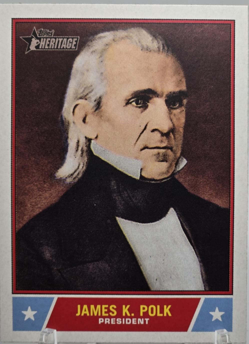 James K. Polk #NS-98 Baseball Cards 2025 Topps Heritage Notable American