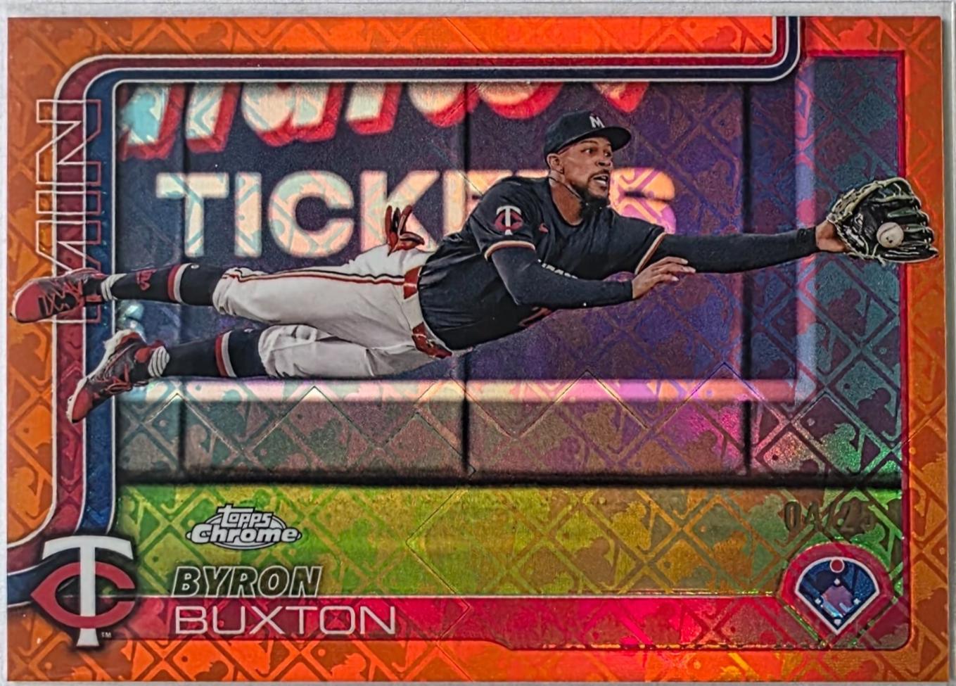Byron Buxton [Orange Refractor] #172 Prices | 2025 Topps Chrome