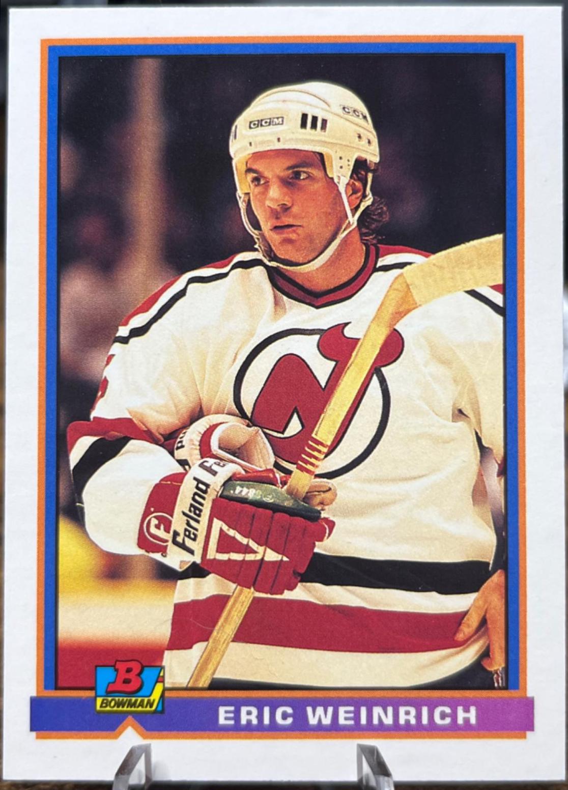 Eric Weinrich #278 Hockey Cards 1991 Bowman
