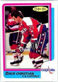 Dave Christian #21 Hockey Cards 1986 O-Pee-Chee
