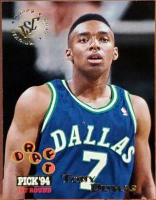 Tony Dumas #295 Basketball Cards 1994 Stadium Club