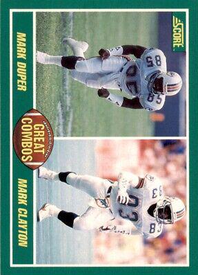 Mark Duper, Mark Clayton Great Combos #283 Football Cards 1989 Panini Score