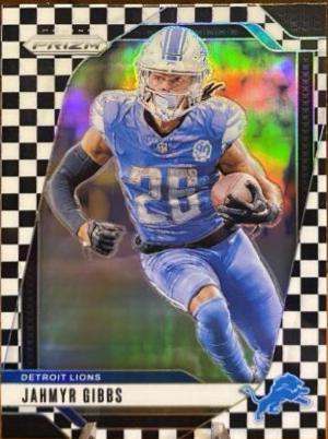 Jahmyr Gibbs [Black White Checker] #93 Prices | 2024 Panini Prizm