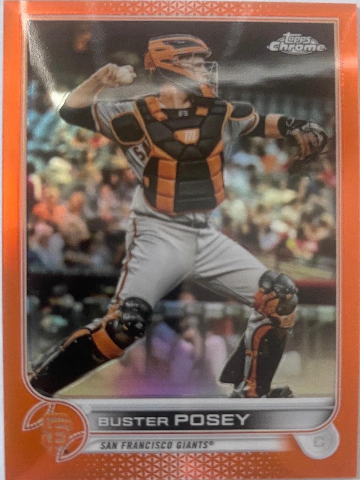 Buster Posey [Orange Refractor] #95