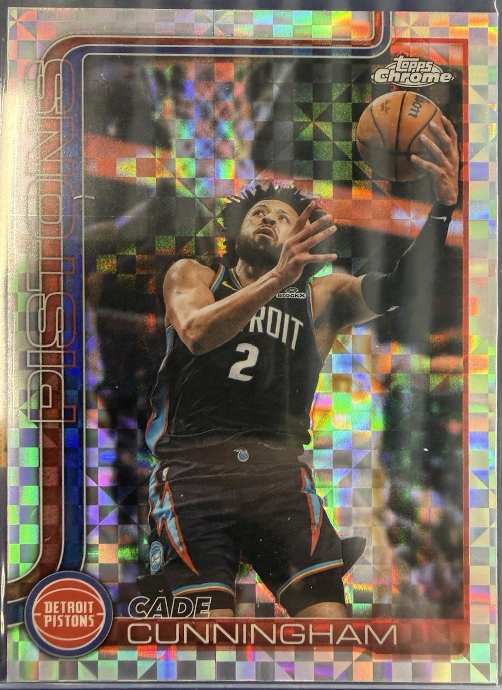 2025 Topps Chrome Update Cade Cunningham [X-Fractor] #6 card