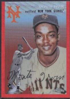 Monte Irvin [Orange Wave Refractor] #34