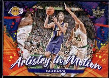 Pau Gasol #6 Basketball Cards 2023 Panini Court Kings Artistry in Motion