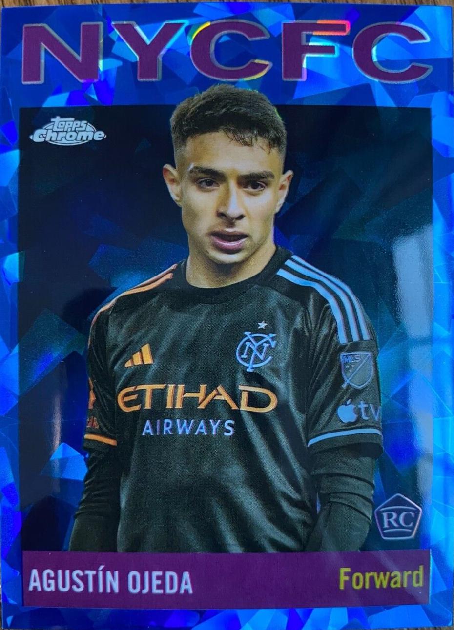 Agustin Ojeda #64T-9 Soccer Cards 2024 Topps Chrome Sapphire MLS 1964 Football