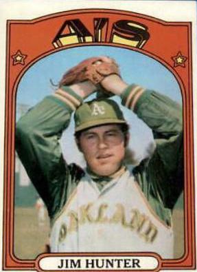 Jim Hunter #330 Baseball Cards 1972 Topps