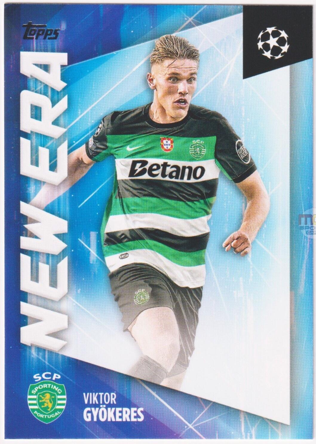 Viktor Gyokeres #NE-24 Soccer Cards 2024 Topps UEFA New Era