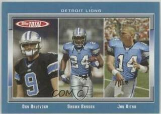 Dan Orlovsky, Jon Kitna, Shawn Bryson