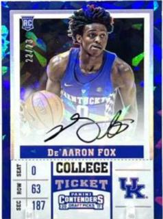 DE'Aaron Fox Autograph Cracked Ice