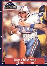 Ray Childress #20 Football Cards 1991 Fleer Stars and Stripes