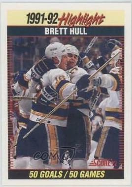 Brett Hull #442 Hockey Cards 1992 Score