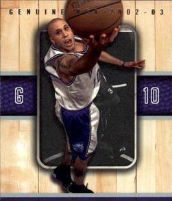 Mike Bibby #93 Basketball Cards 2002 Fleer Authentix Game of the Week Ripped