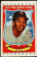 Pedro Oliva #4 Baseball Cards 1973 Kellogg's