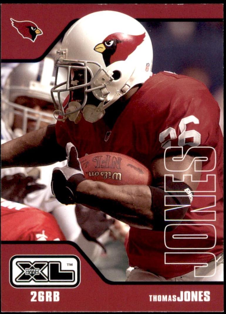 Thomas Jones #13 Football Cards 2002 Upper Deck XL