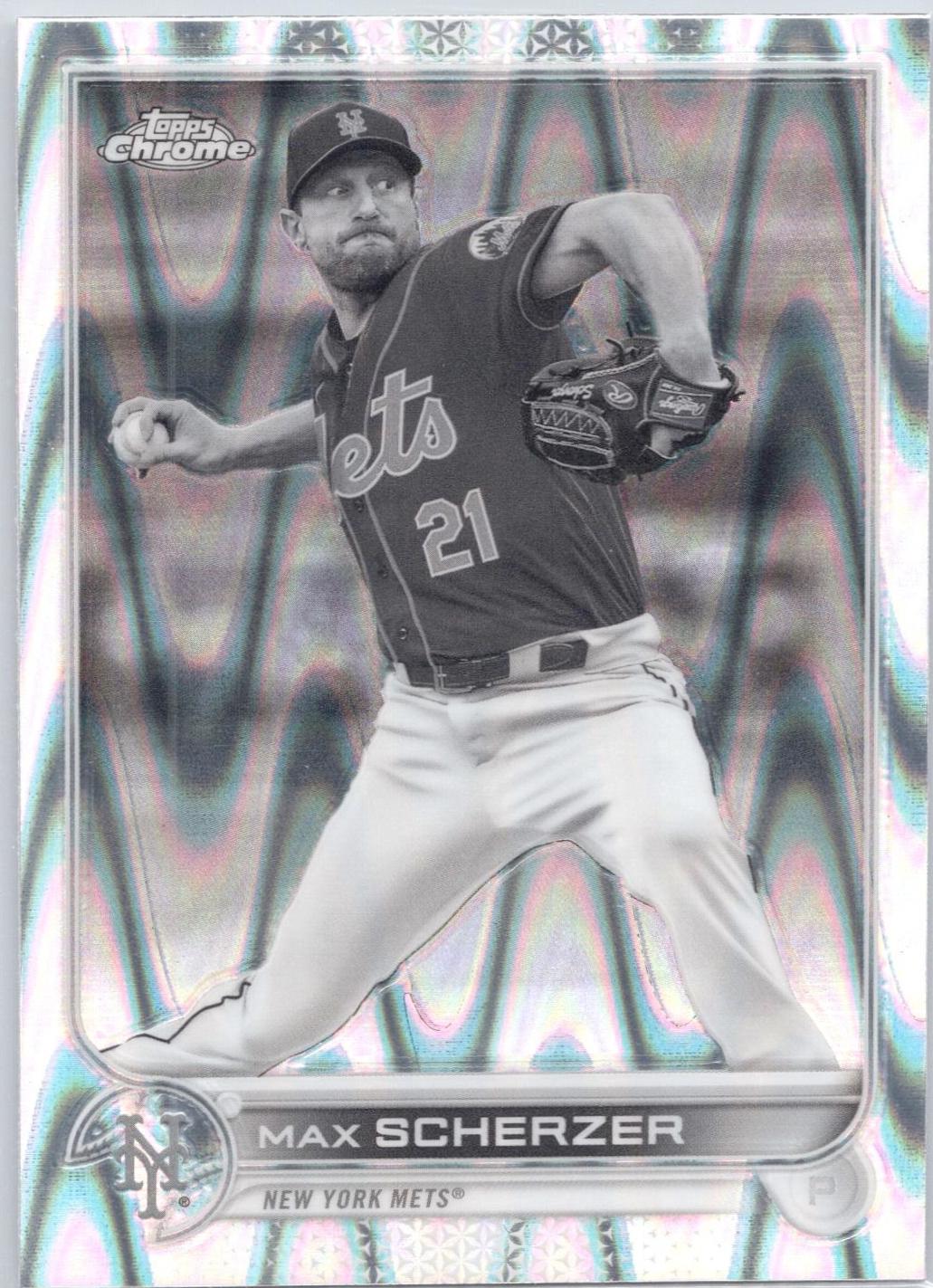 Max Scherzer #66 2022 Topps Chrome Sonic Baseball