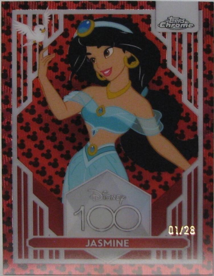 Jasmine [Red Black Wave] #12 Prices | 2023 Topps Chrome Disney 100