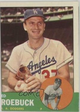 Ed Roebuck #295 1963 Topps Baseball